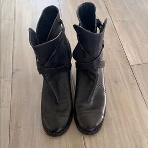 CHANEL Black Ankle Boots